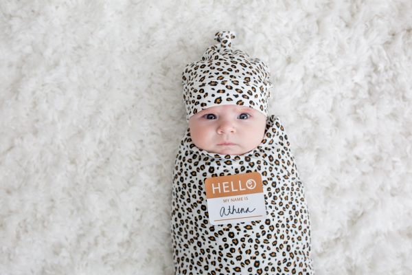Muselina + Gorritos Bienvenidos al Mundo Leopardo - Imagen 2