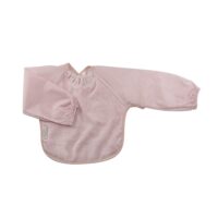 Babero Manga Larga Rosa Pastel