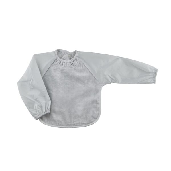 Babero Manga Larga Gris