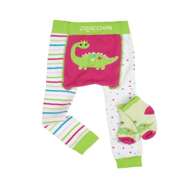 Leggings + Calcetines Dino Rosa