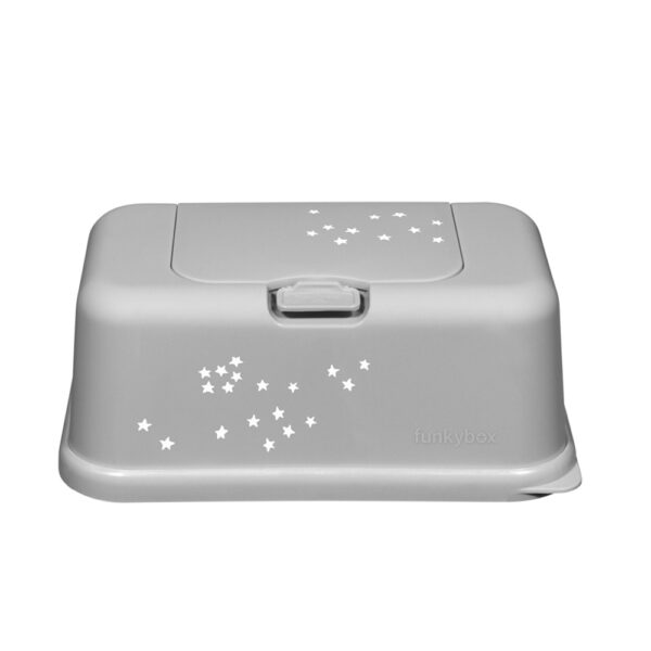 Dispensador de Toallitas Plata Estrellitas Mate