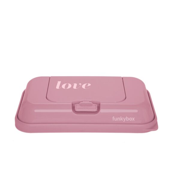 Dispensador de Toallitas Viaje Rosa Vintage Love Brillo