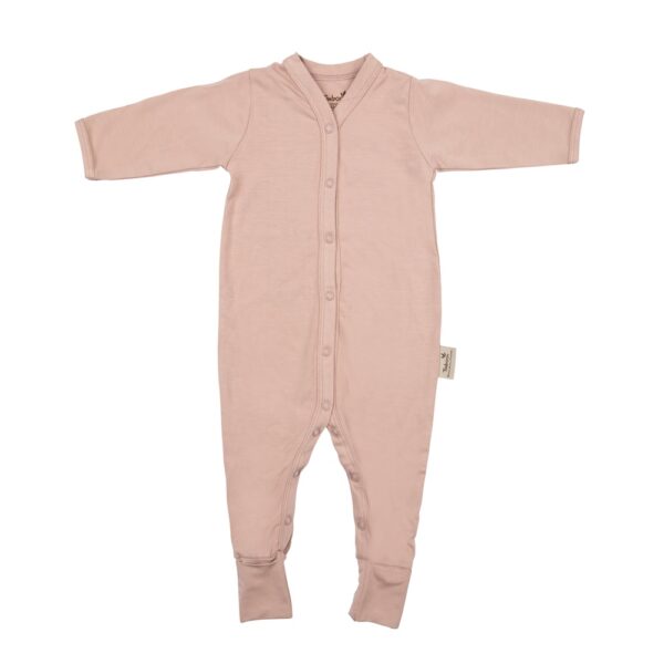 Pijama Manga Larga con Pies Mellow Mauve 3-6 meses