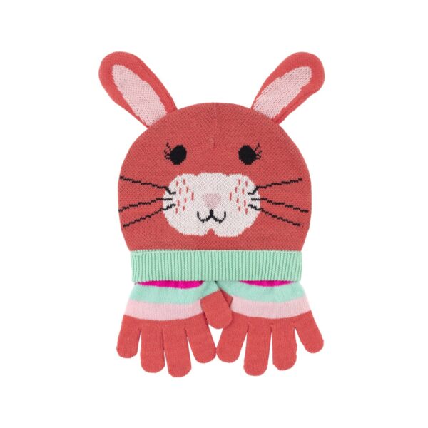Conjunto de Gorro y Guantes Conejo