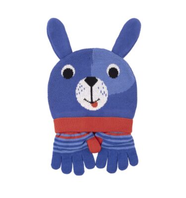 Conjunto de Gorro y Guantes Perro