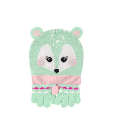 Conjunto de Gorro y Guantes Cervatillo