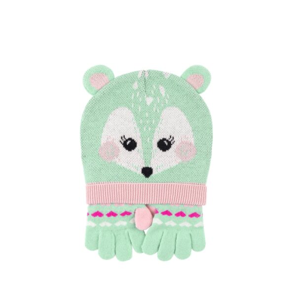 Conjunto de Gorro y Guantes Cervatillo
