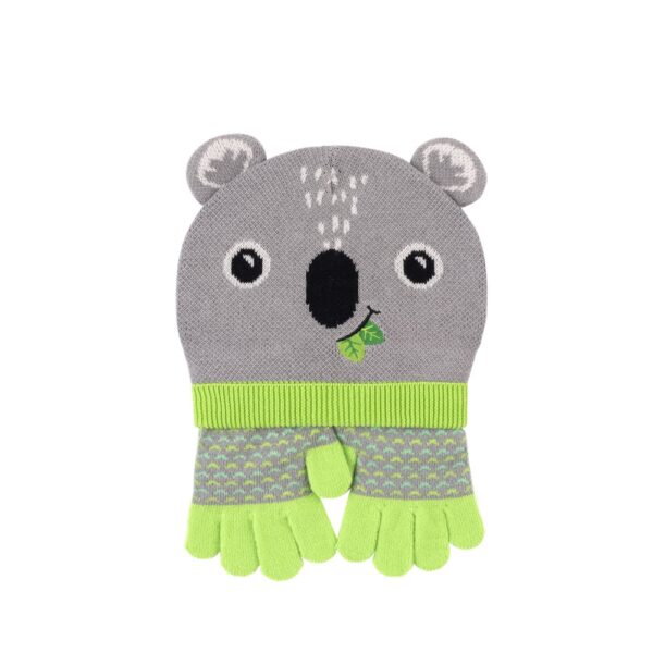 Conjunto de Gorro y Guantes Koala