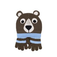 Conjunto de Gorro y Guantes Oso