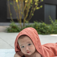 Toalla/Capa de Baño Apricot Blush - Imagen 4