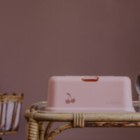 Dispensador de Toallitas Rosa Cereza Mate - Imagen 2