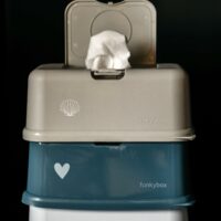 Dispensador de Toallitas Azul Petróleo Corazón Brillo - Imagen 2