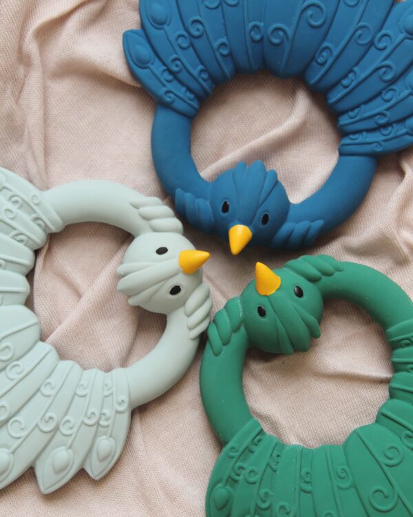 Mordedor Pavo Real Azul Pastel - Imagen 9