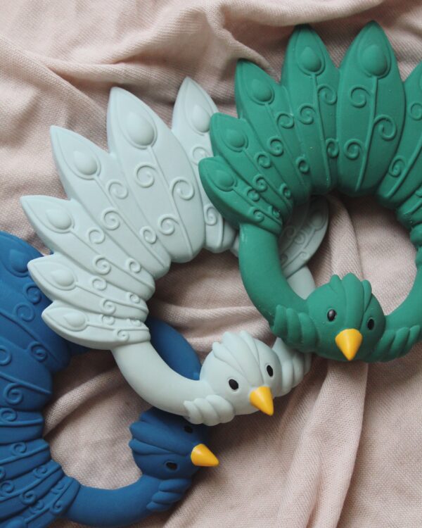 Mordedor Pavo Real Azul Pastel - Imagen 10