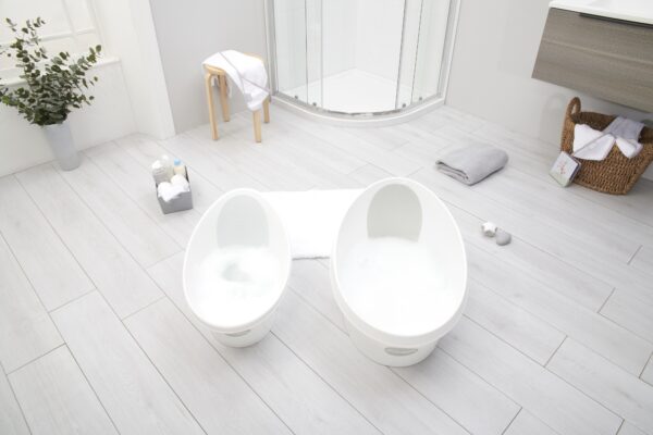 Bañera Toddler Blanca/Gris - Imagen 4