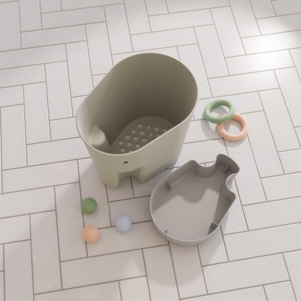 Cubo Juguetes de Baño Shnuggle- Taupe - Imagen 3