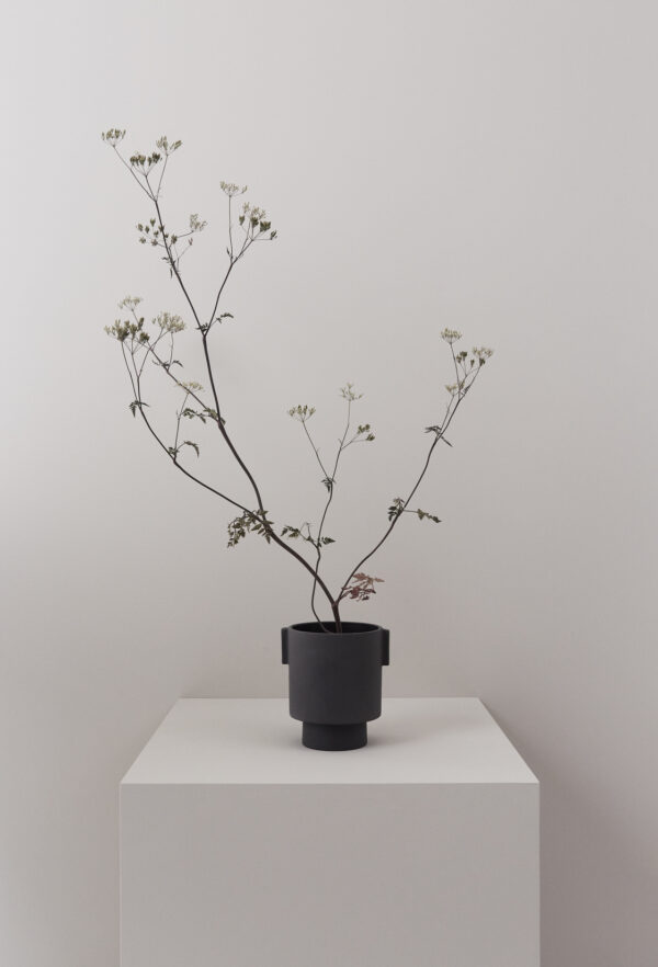 Macetero Inka Kana Pot Anthracite Medium - Imagen 2