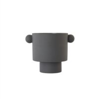 Macetero Inka Kana Pot Anthracite Large