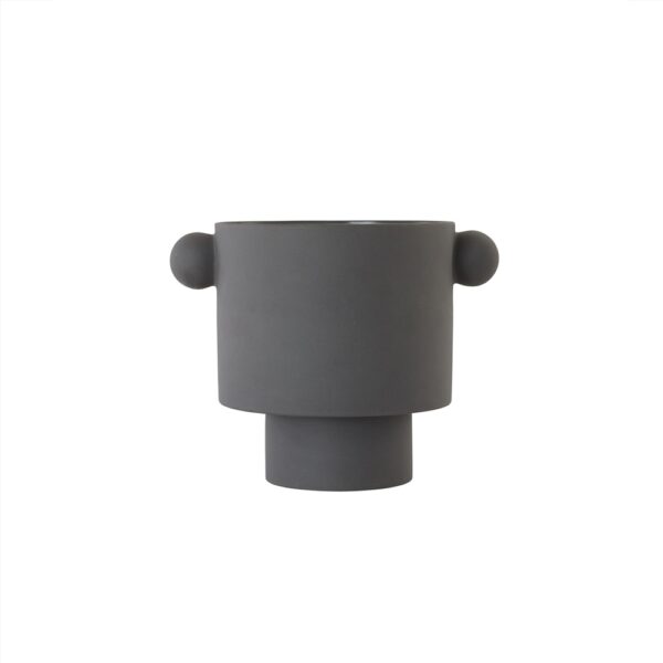 Macetero Inka Kana Pot Anthracite Large
