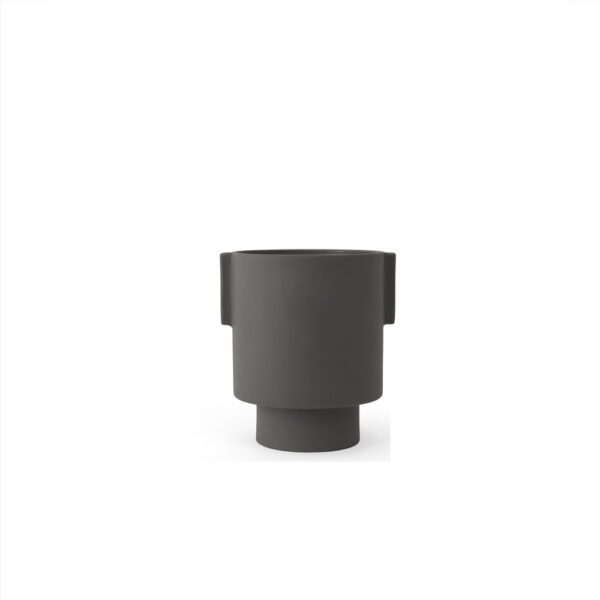 Macetero Inka Kana Pot Anthracite Medium