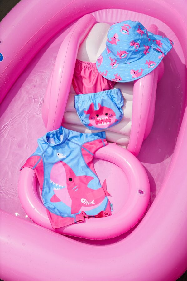 Bañador Pañal Pack2 Tiburón Rosa - Imagen 2