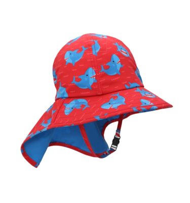 Gorro Bebé Tiburón Azul