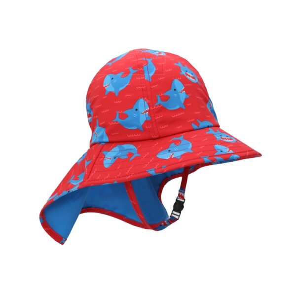 Gorro Bebé Tiburón Azul