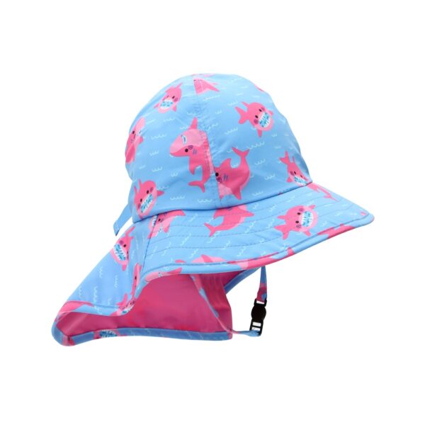Gorro Bebé Tiburón Rosa