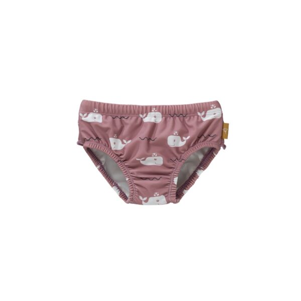 Bañador Pañal Volante Ballena Rosa 3-6 meses