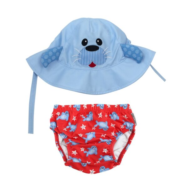 Set Bañador Pañal y Gorro Foca