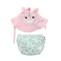 Set Bañador Pañal y Gorro Unicornio