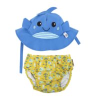 Set Bañador Pañal y Gorro Ballena