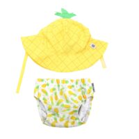 Set Bañador Pañal y Gorro Piña