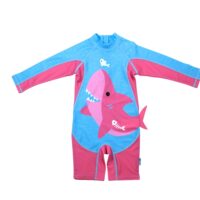 Bañador Suit Bebé Tiburón Rosa