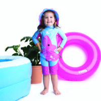 Bañador Suit Bebé Tiburón Rosa - Imagen 2