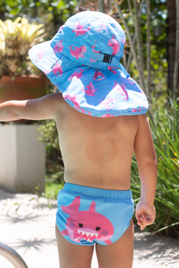 Gorro Bebé Tiburón Rosa - Imagen 2