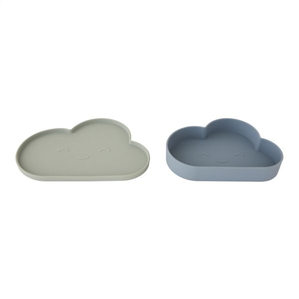 Plate & Bowl Cloud Tourmaline / Grey
