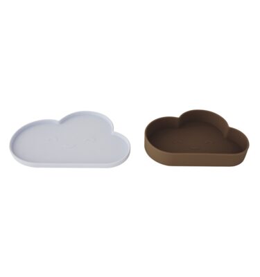 Plate & Bowl Cloud Ice Blue / Choko