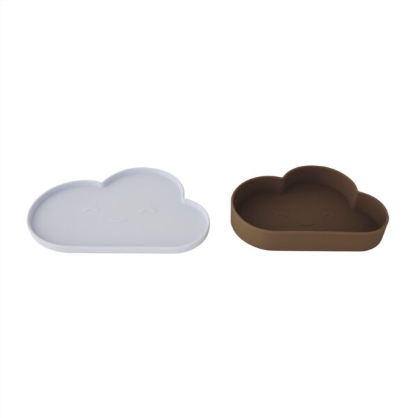 Plate & Bowl Cloud Ice Blue / Choko
