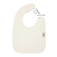 Babero Bebé Doble Daisy White