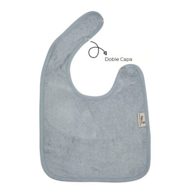 Babero Bebé Doble Moon Blue