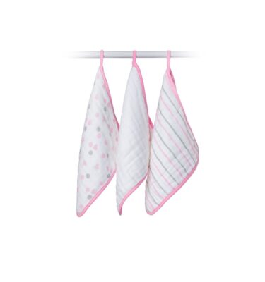 Mini Muselinas Rosa 30 x 30 Cm Pack 3