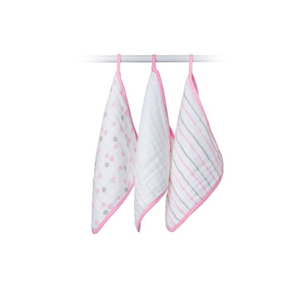 Mini Muselinas Rosa 30 x 30 Cm Pack 3