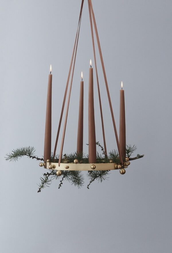 Candelabro Pearl Advent Brass - Imagen 3