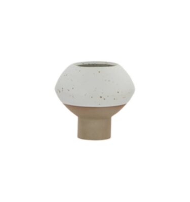 Hagi Mini Jarrón Oyoy Living White/Brown