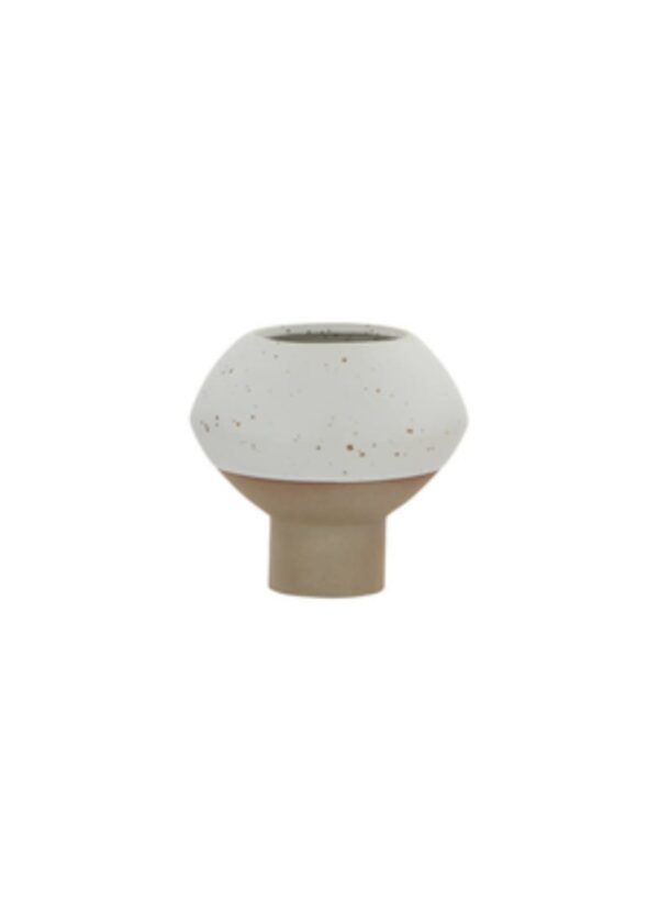 Hagi Mini Jarrón Oyoy Living White/Brown