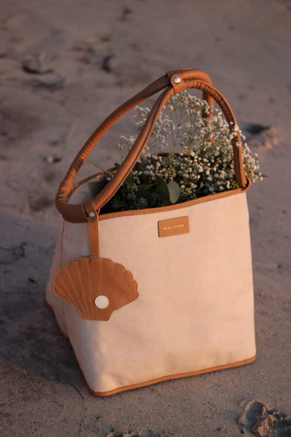 BOLSO DE PLAYA PREMIUM CAMEL - Imagen 5