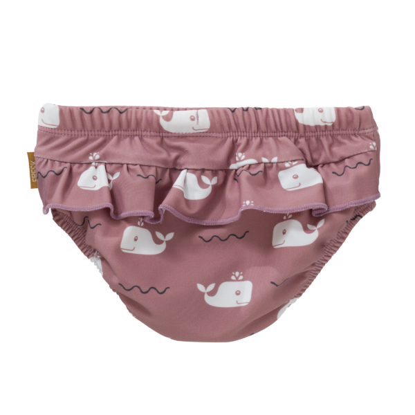 Bañador Pañal Volante Ballena Rosa 3-6 meses - Imagen 2