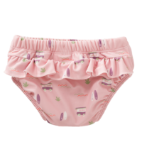 Bañador Pañal Volante Surf Rosa - Imagen 2