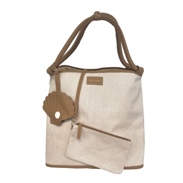 BOLSO DE PLAYA PREMIUM CAMEL - Imagen 2